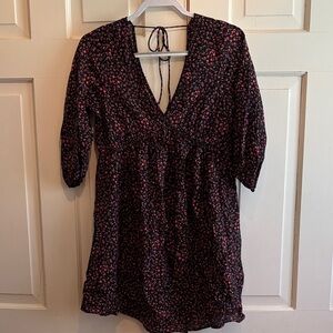 H&M Black Floral Dress